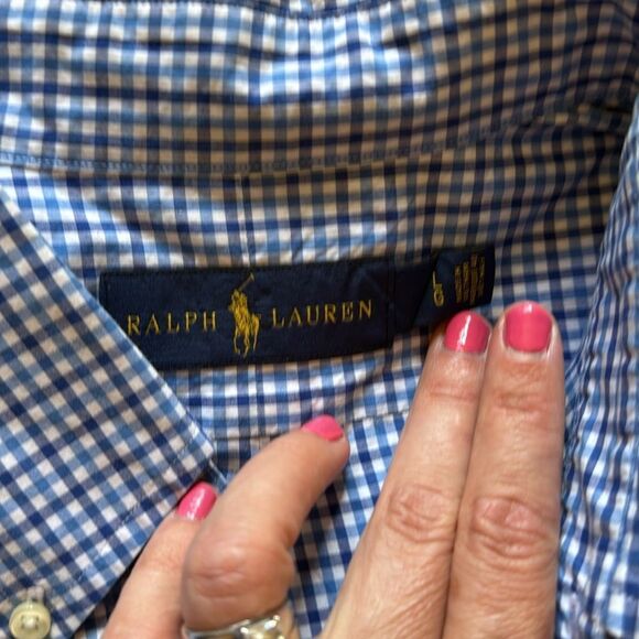 ((3 PIECE)) MENS POLO RALPH LAUREN BUTTON DOWN SHIRTS SIZE LARGE EEEUC - Picture 3 of 8